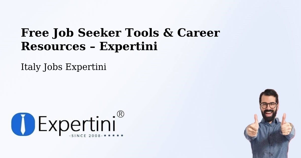 Free Job Seeker Tools & Career Resources – Chieri - Chieri, Italy Jobs Expertini