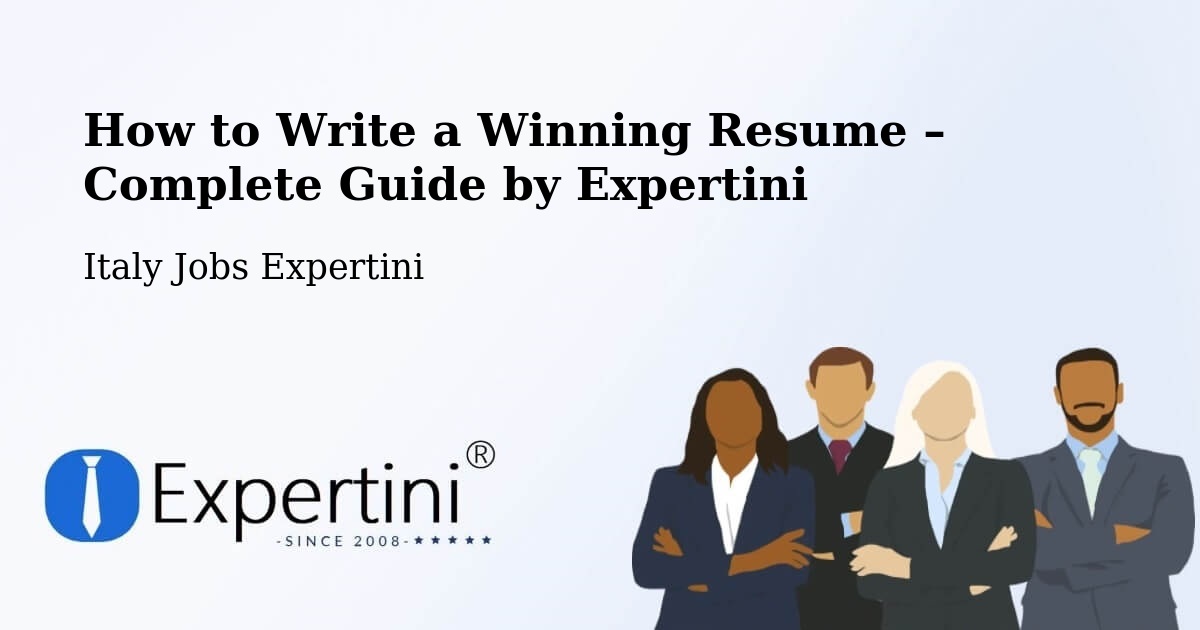 Resume Writing Guide for Job Seekers – Chieri - Chieri, Italy Jobs Expertini
