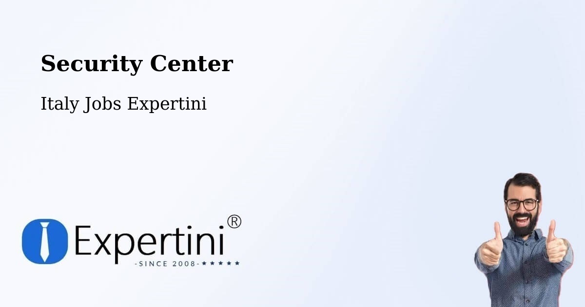Security Center - Italy Jobs Expertini